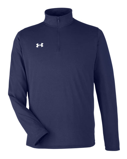 Under Armour 1376844 Men's Team Tech Quarter-Zip in Midnight Navy/White