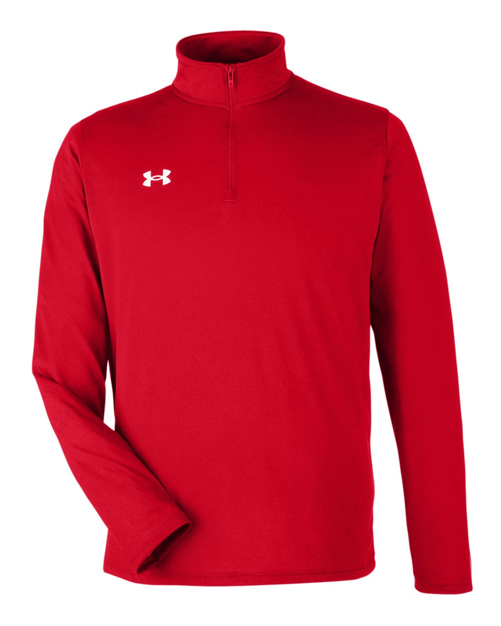 Under Armour 1376844 Men's Team Tech Quarter-Zip in Red/White