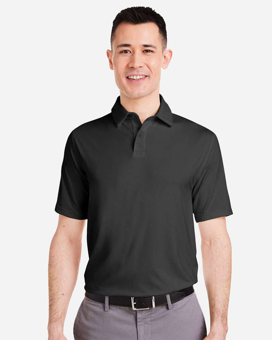 Under Armour Men's Recycled Polo in Black/ White, style 1383255