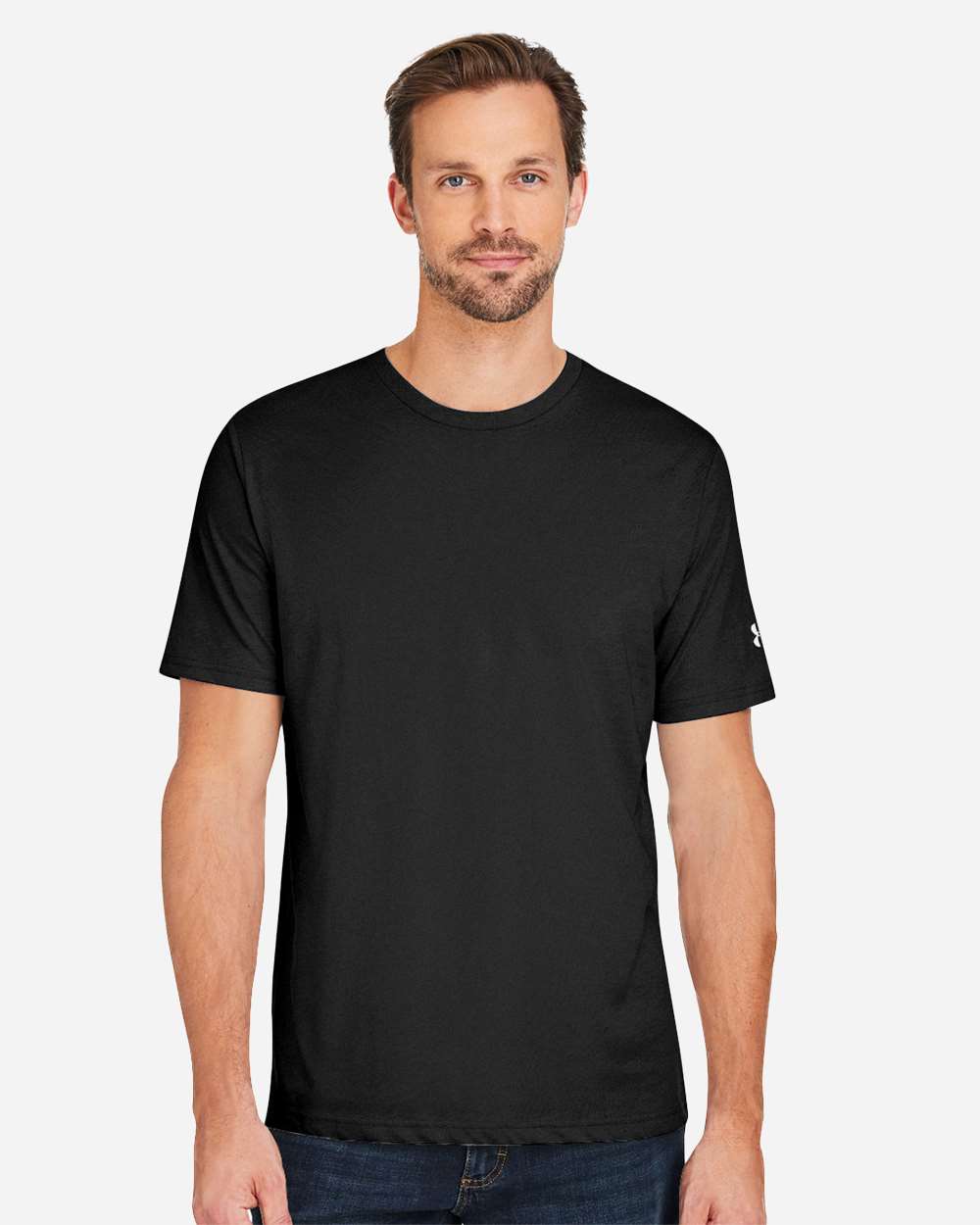Under Armour Men's Athletic 2.0 T-Shirt in Black/ White, style 1383264