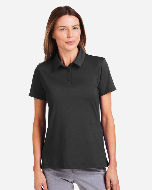 Under Armour Women's Recycled Polo in Black/ White, style 1385910