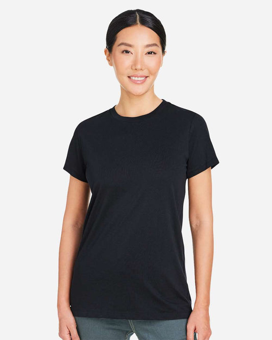 Under Armour Women's Athletic 2.0 T-Shirt in Black/ White, style 1383284