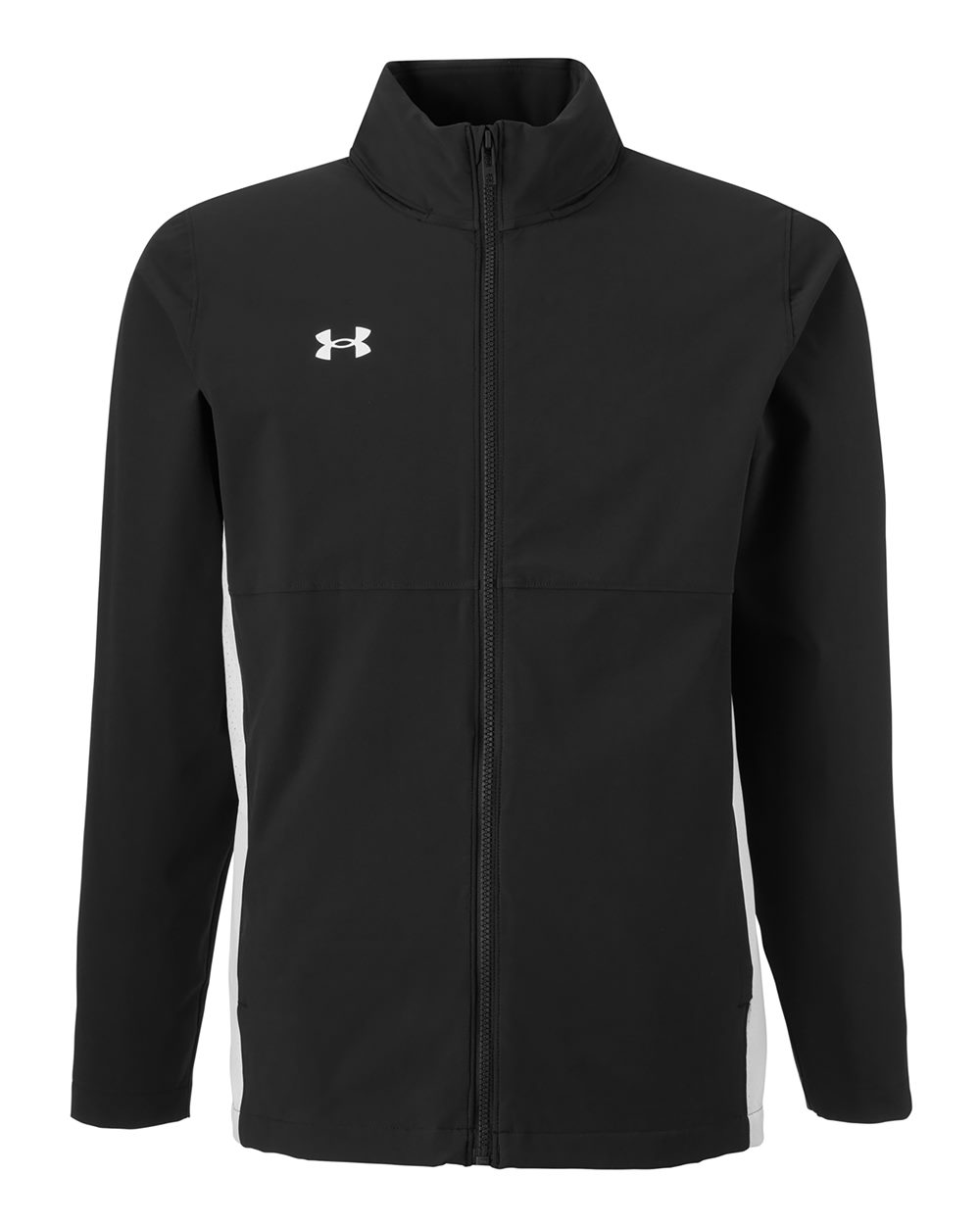 Under Armour Men's Rival Stretch Jacket blank in Black/ White, style 1390159