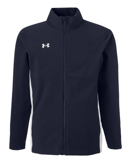 Under Armour Men's Rival Stretch Jacket blank in Midnight Navy/ White, style 1390159