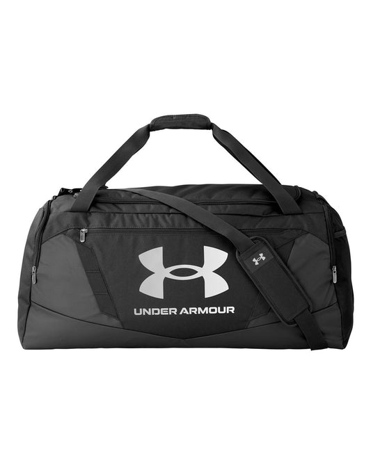 Under Armour Undeniable 5.0 LG Duffel Bag in Black/ Metallic Silver, style 1369224