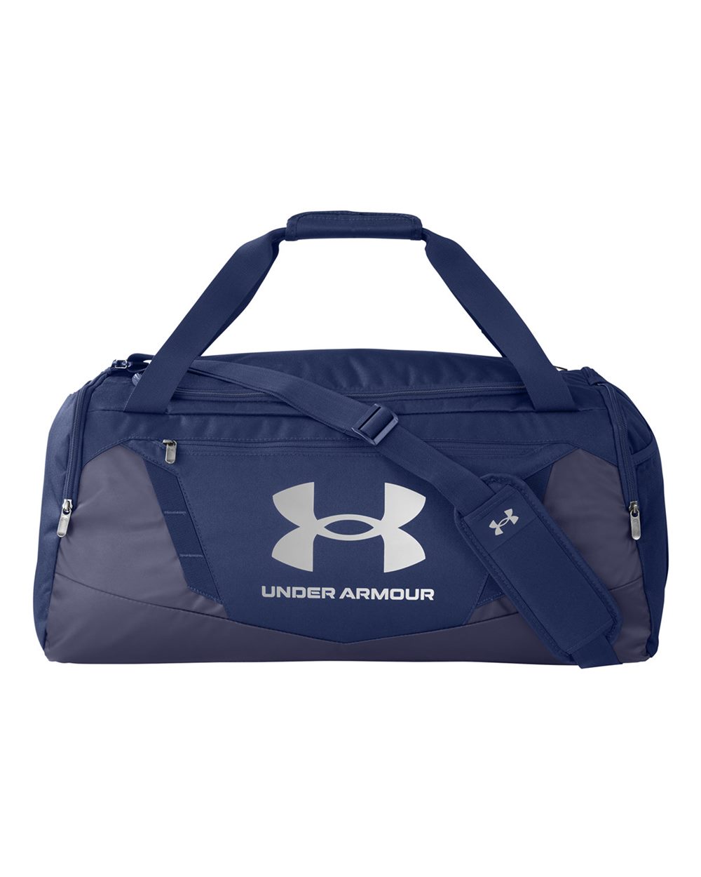 Under Armour Undeniable 5.0 MD Duffel Bag in Midnight Navy/ Metallic Silver, style 1369223