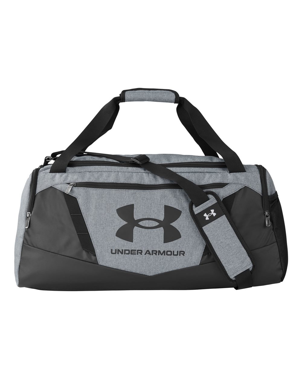 Under Armour Undeniable 5.0 MD Duffel Bag in Pitch Grey Medium Heather/ Black, style 1369223