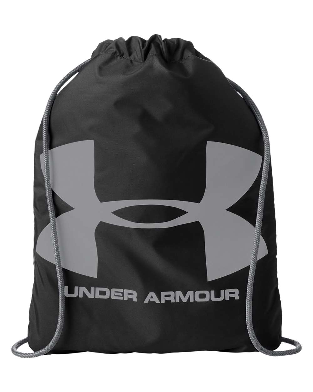 Under Armour Ozsee Sackpack Drawstring Bag in Black/ Steel, style 1240539
