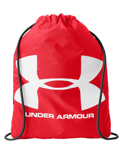 Under Armour Ozsee Sackpack Drawstring Bag in Red/ Red, style 1240539
