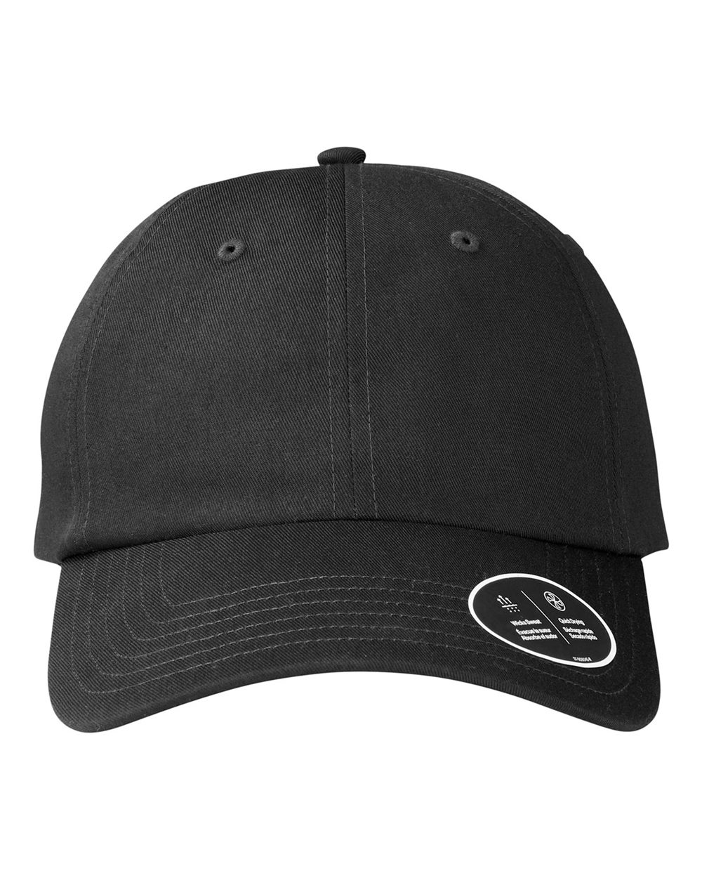 Under Armour Team Chino Cap in Black/ Black/ White, style 1369785