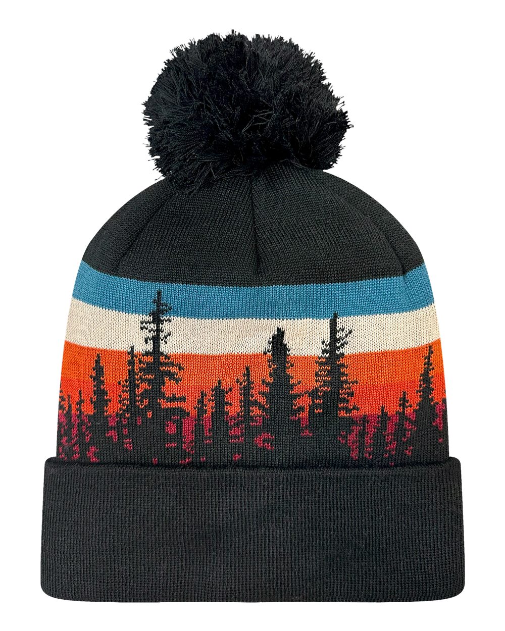 LOCALE Grand Recycled Beanie blank in Lodgepole/ Black, style GRNDSR
