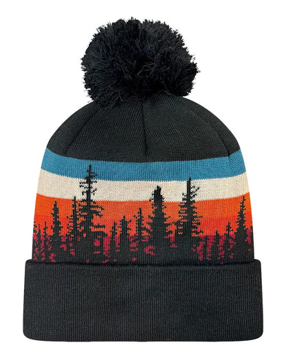 LOCALE Grand Recycled Beanie blank in Lodgepole/ Black, style GRNDSR