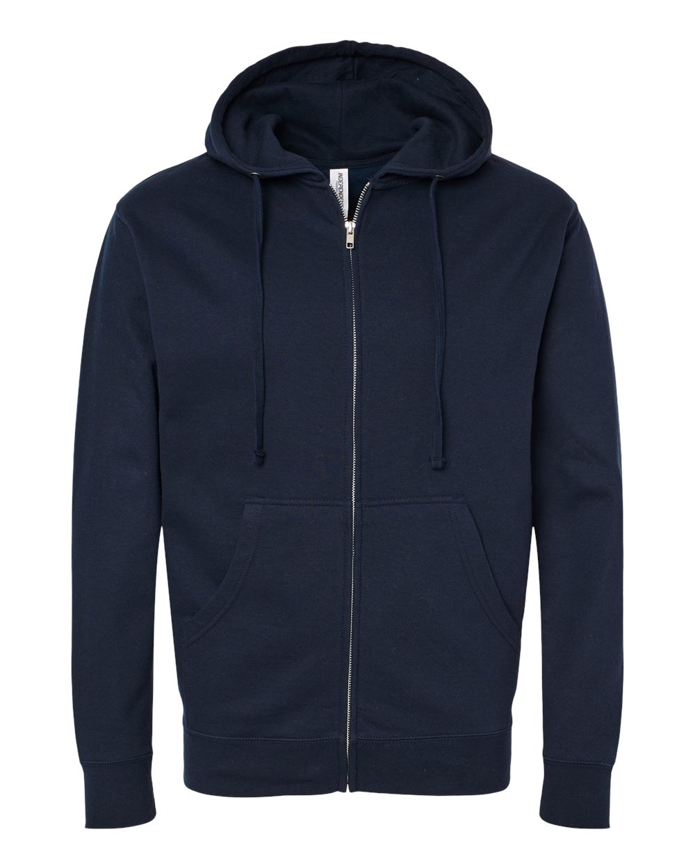 Independent Trading Co. SS4500Z Midweight Full-Zip Hooded Sweatshirt in Classic Navy
