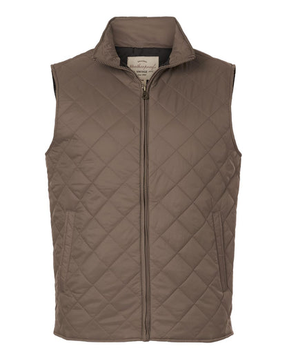 Weatherproof Men's Vintage Diamond Quilted Vest blank in Driftwood, style 207359