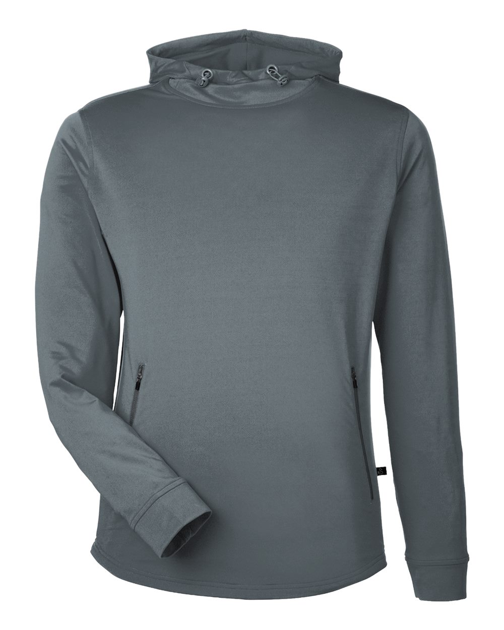 Swannies Men's Ivy Hooded Sweatshirt blank in Graphite, style SWI600