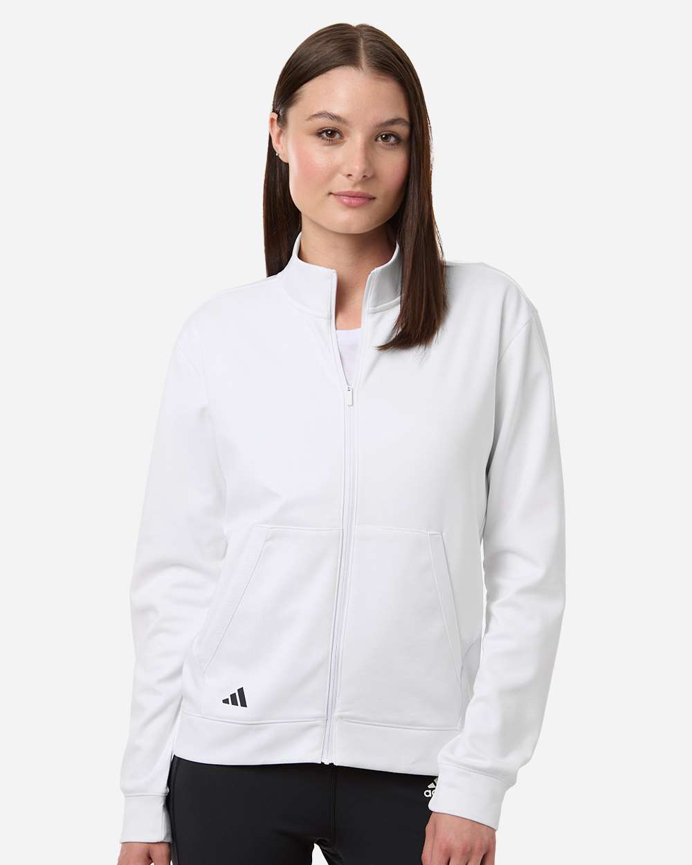 adidas Women's Ultimate365 COLD. RDY Full-Zip Jacket in White, style A1011