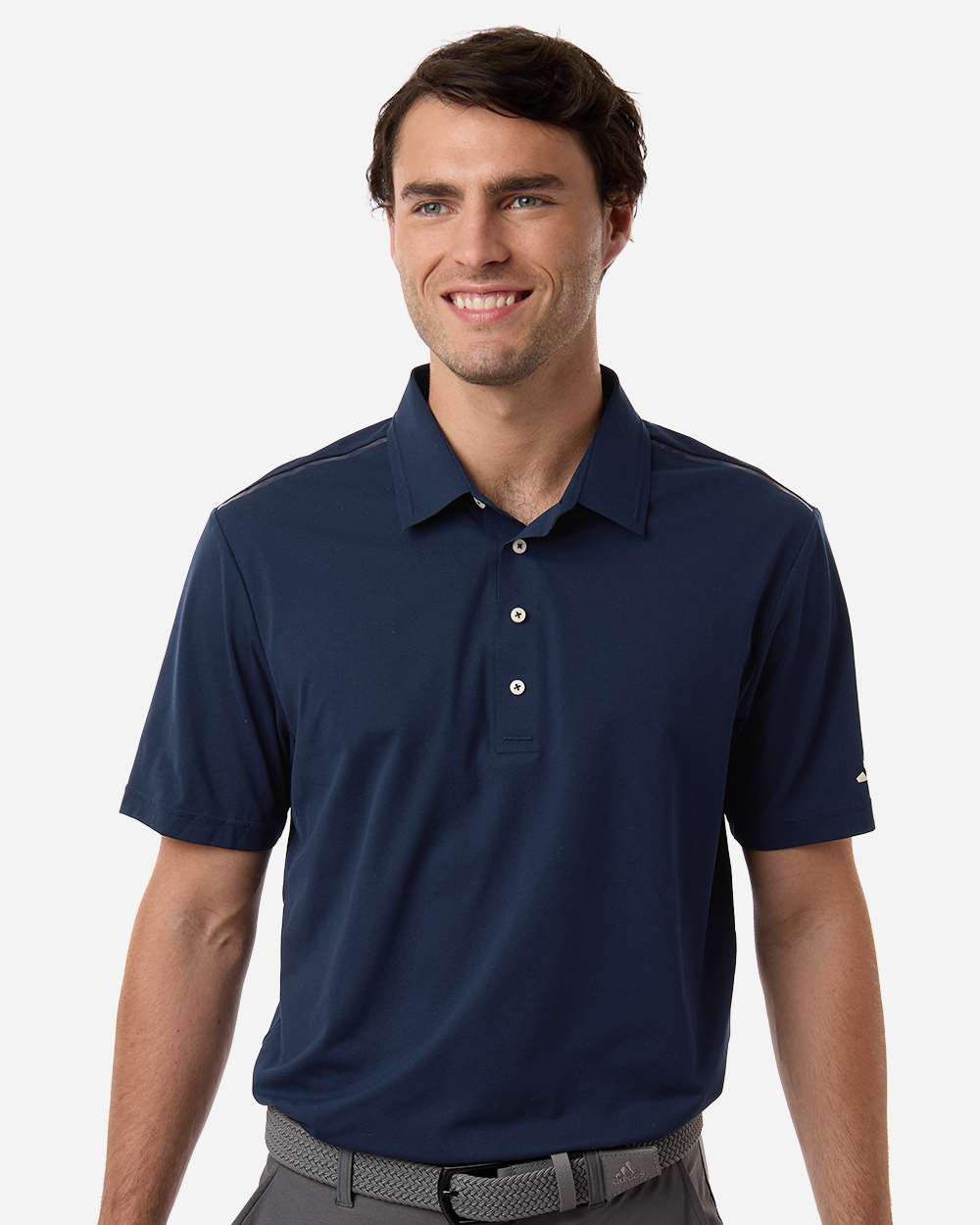 adidas Men's Ultimate365 Tour Twistknit Polo in Collegiate Navy, style A2013
