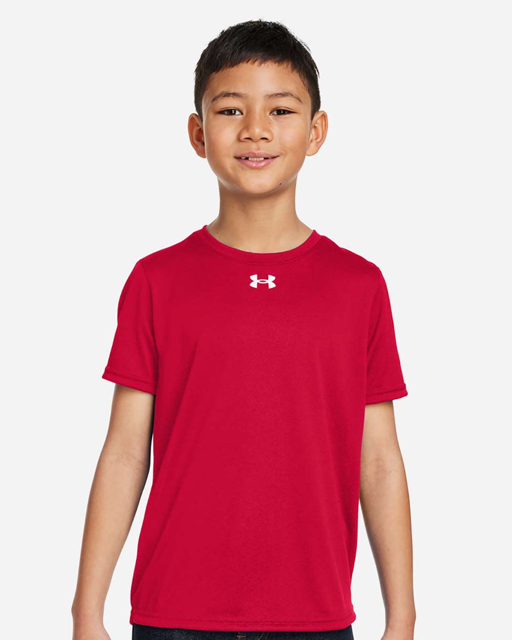 Under Armour Youth Tech Team T-Shirt in Red/ White, style 1377487