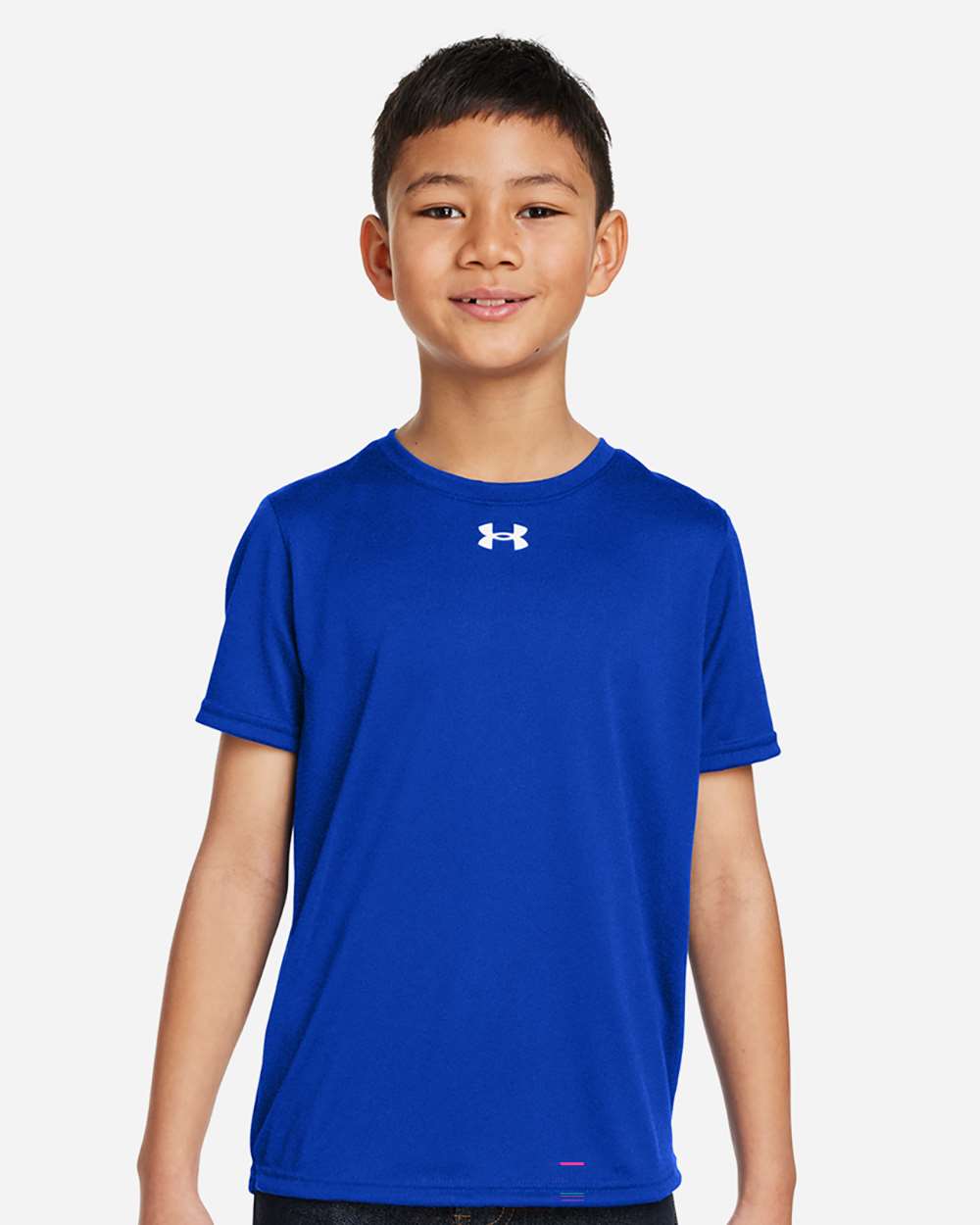Under Armour Youth Tech Team T-Shirt in Royal/ White, style 1377487