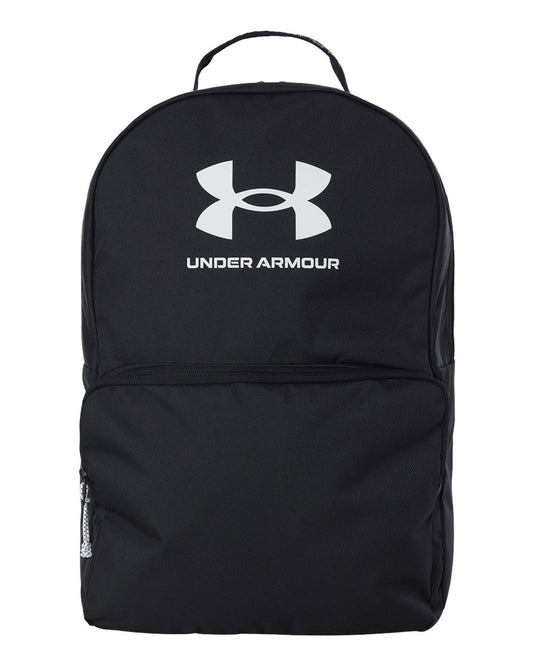 Under Armour Loudon Backpack blank in Black/ White, style 1378415