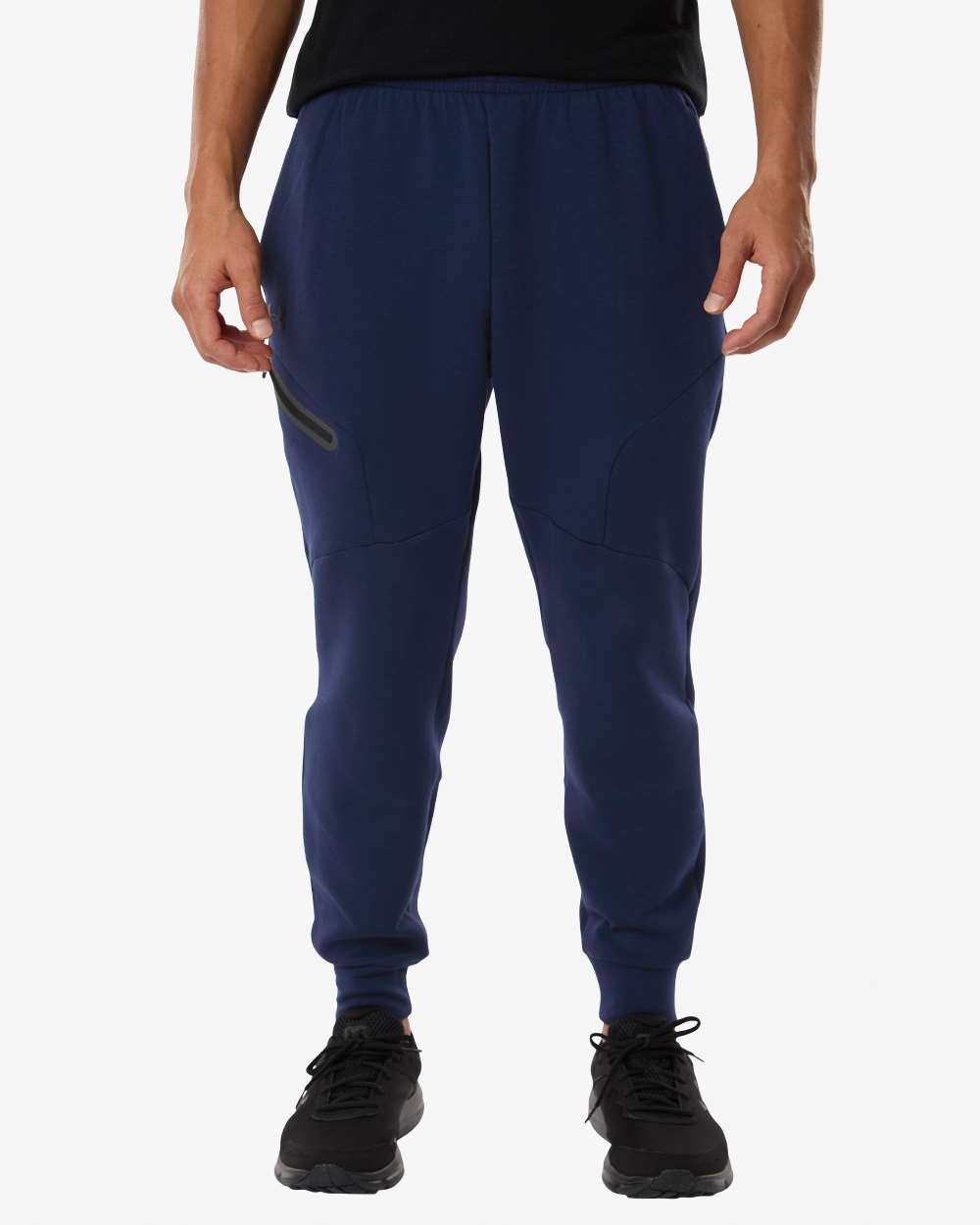 Under Armour Men's Unstoppable Fleece Joggers in Midnight Navy/ Black, style 1379808
