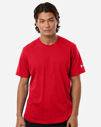 Under Armour Men's Athletic 2.0 T-Shirt in Red/ White, style 1383264
