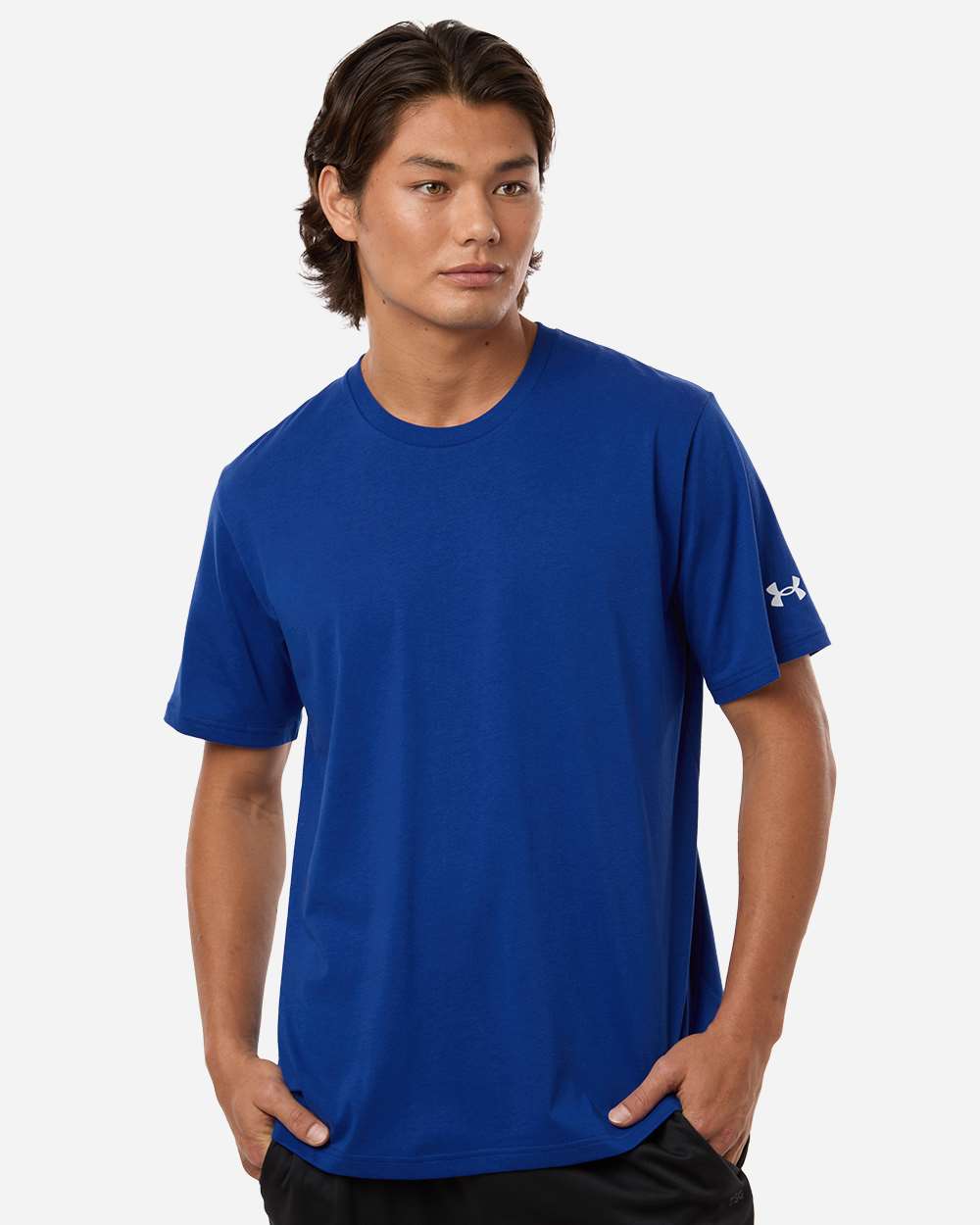 Under Armour Men's Athletic 2.0 T-Shirt in Royal/ White, style 1383264