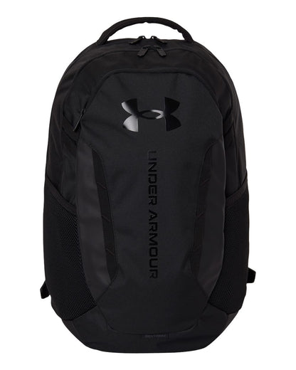 Under Armour Hustle Backpack 6.0 in Black/ Black, style 1384672
