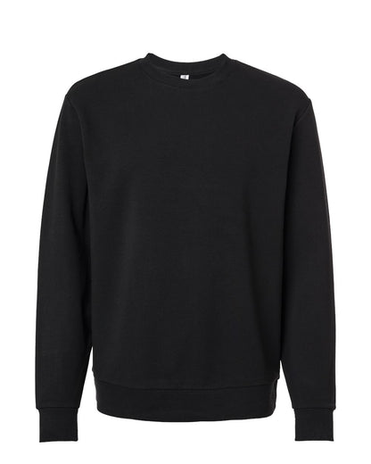 Independent Trading Co. Lux Heavyweight Modal Crewneck Sweatshirt blank in Black, style INDLUXCREW