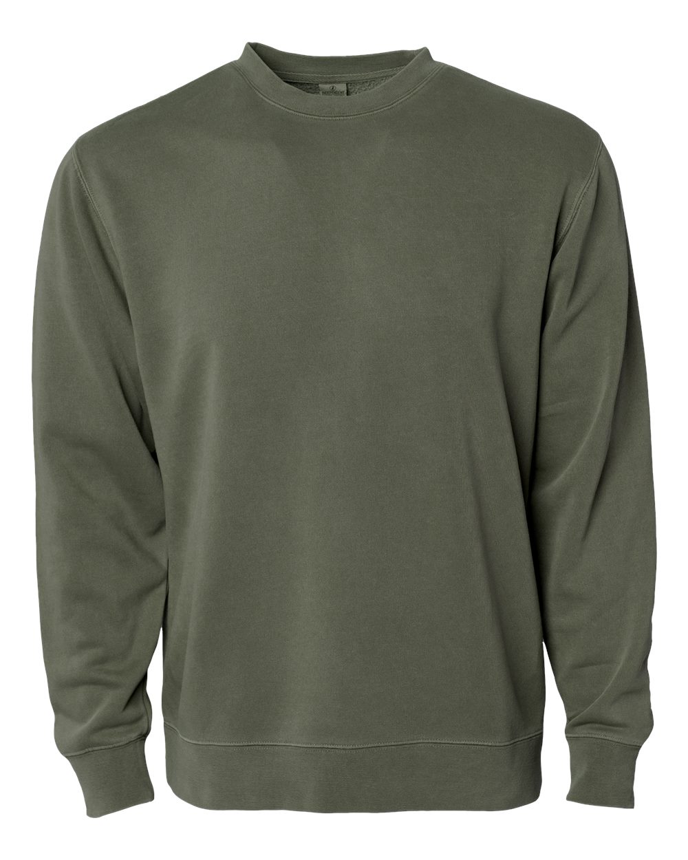 Independent Trading Co. PRM3500 Midweight Pigment-Dyed Crewneck in Pigment Army