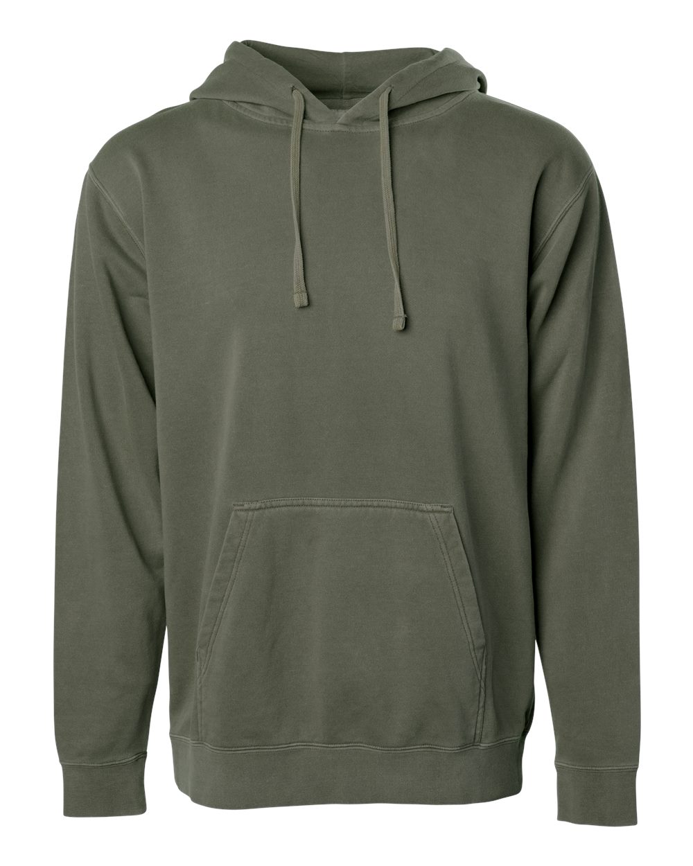 Independent Trading Co. PRM4500 Midweight Pigment-Dyed Hoodie in Pigment Army