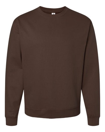 Independent Trading Co. SS3000 Midweight Crewneck Sweatshirt in Brown