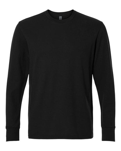 Next Level Unisex Ideal Thermal Long Sleeve Tee blank in Black, style 8211