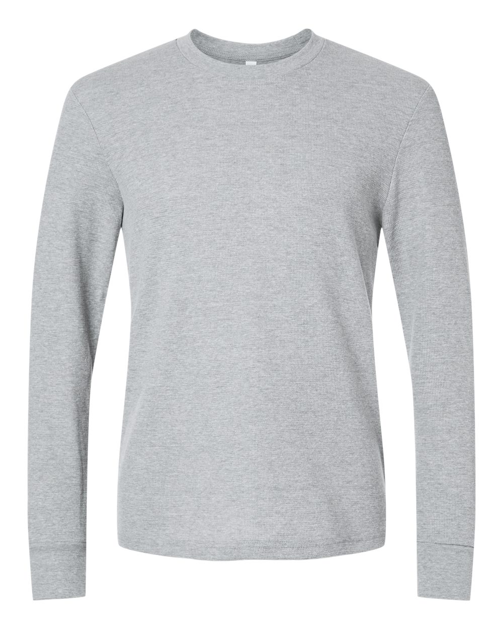 Next Level Unisex Ideal Thermal Long Sleeve Tee blank in Heather Grey, style 8211