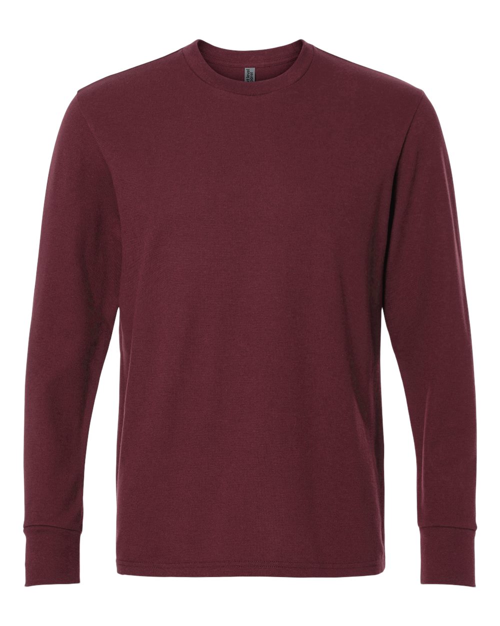 Next Level Unisex Ideal Thermal Long Sleeve Tee blank in Maroon, style 8211
