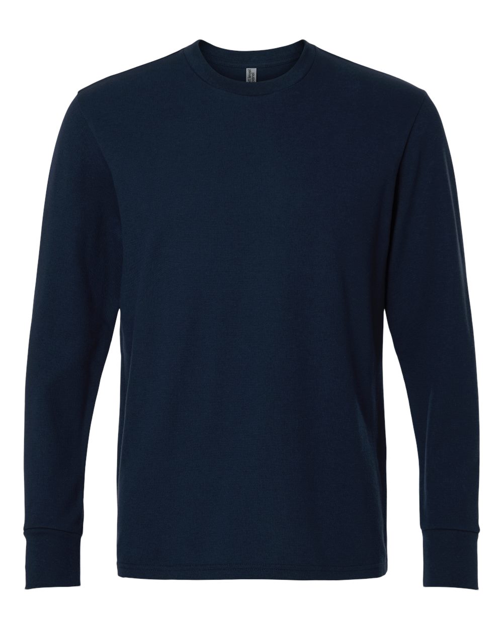 Next Level Unisex Ideal Thermal Long Sleeve Tee blank in Midnight Navy, style 8211