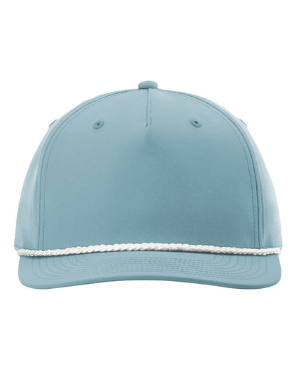 Richardson 258 Five-Panel Classic Rope Cap in Smoke Blue/White