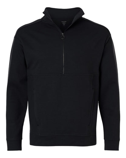 North End Men's Mantra Half-Zip Ottoman Pullover blank in Black, style NE220