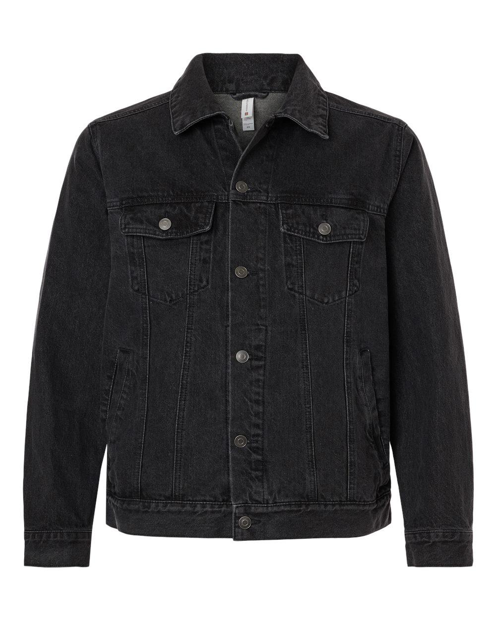 Harriton Unisex Cooper Denim Jacket blank in Washed Black, style M75