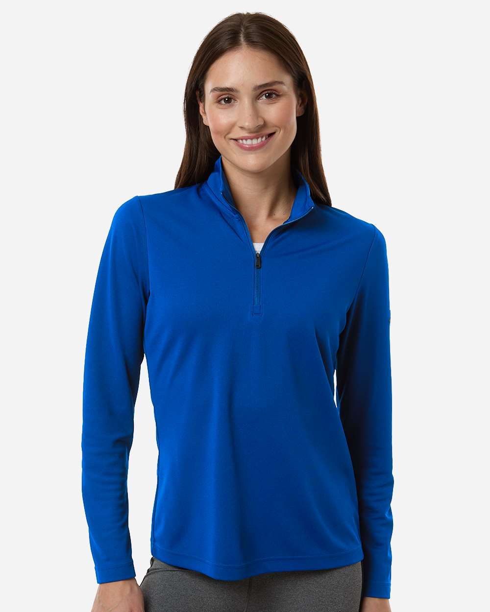 adidas Women's Lightweight Quarter-Zip Pullover in Collegiate Royal, style A400