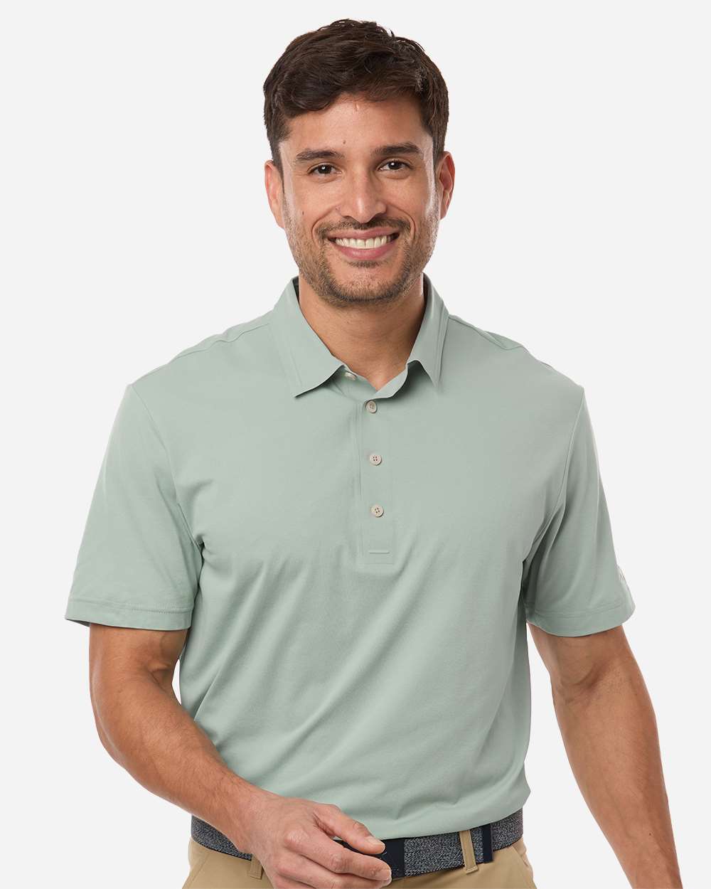 adidas Men's Ultimate365 Tour Twistknit Polo in Wonder Sage, style A2013