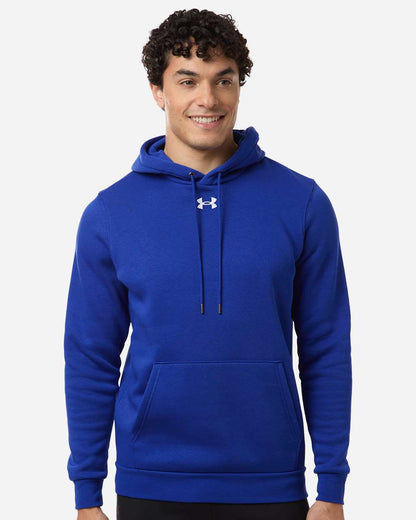 Under Armour Men's Team Icon Fleece Hooded Sweatshirt in Royal/ White, style 6014161