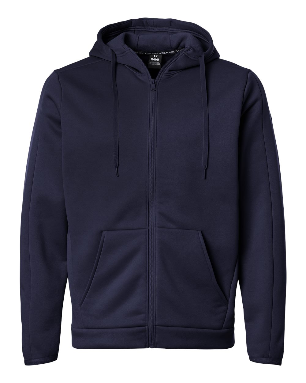 Under Armour Men's Armour Fleece Pro Hooded Full-Zip in Midnight Navy/ White, style 6010886