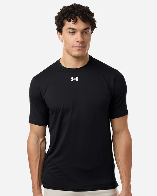 Under Armour Men's Team Vanish T-Shirt in Black/ White, style 6014167