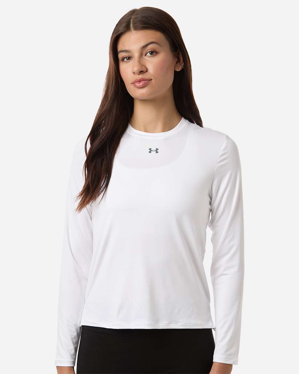 Under Armour Women's Team Vanish Long Sleeve T-Shirt in White/ Pitch Grey, style 6014457
