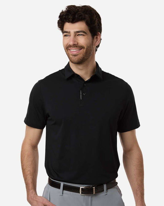Under Armour Men's Drive Bonded Polo in Black/ Steel, style 6009652