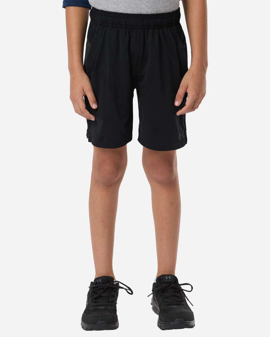 Under Armour Youth Tech Vent Short in Black/ Black/ Jet Grey, style 6012348