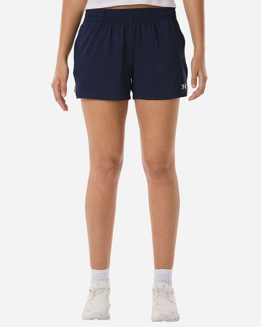 Under Armour Women's Team Tech 3" Short in Midnight Navy/ White, style 1390039