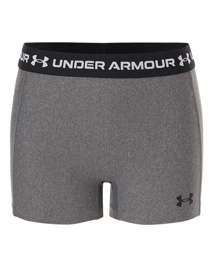 Under Armour Women's HeatGear 3" Shorty in Charcoal Light Heather/ Black, style 6010725
