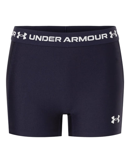 Under Armour Women's HeatGear 3" Shorty in Midnight Navy/ White, style 6010725